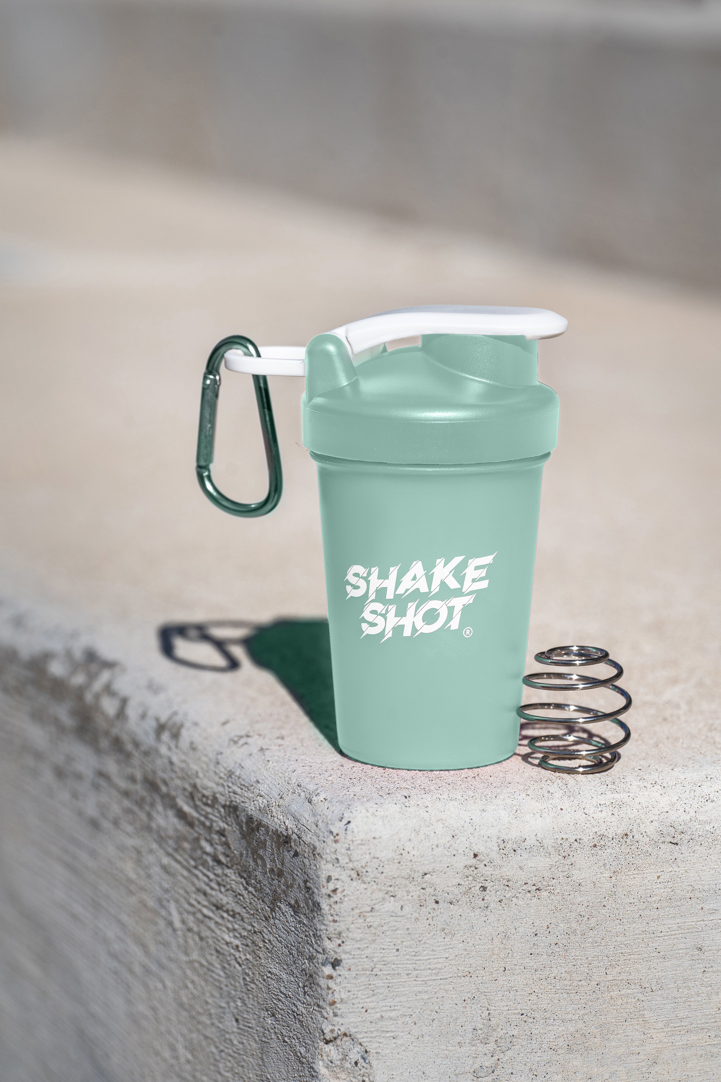 Shake Shot Variety Packs 4 oz Mini Pre-workout & Supplement Bottle with Clip & Shaker Ball