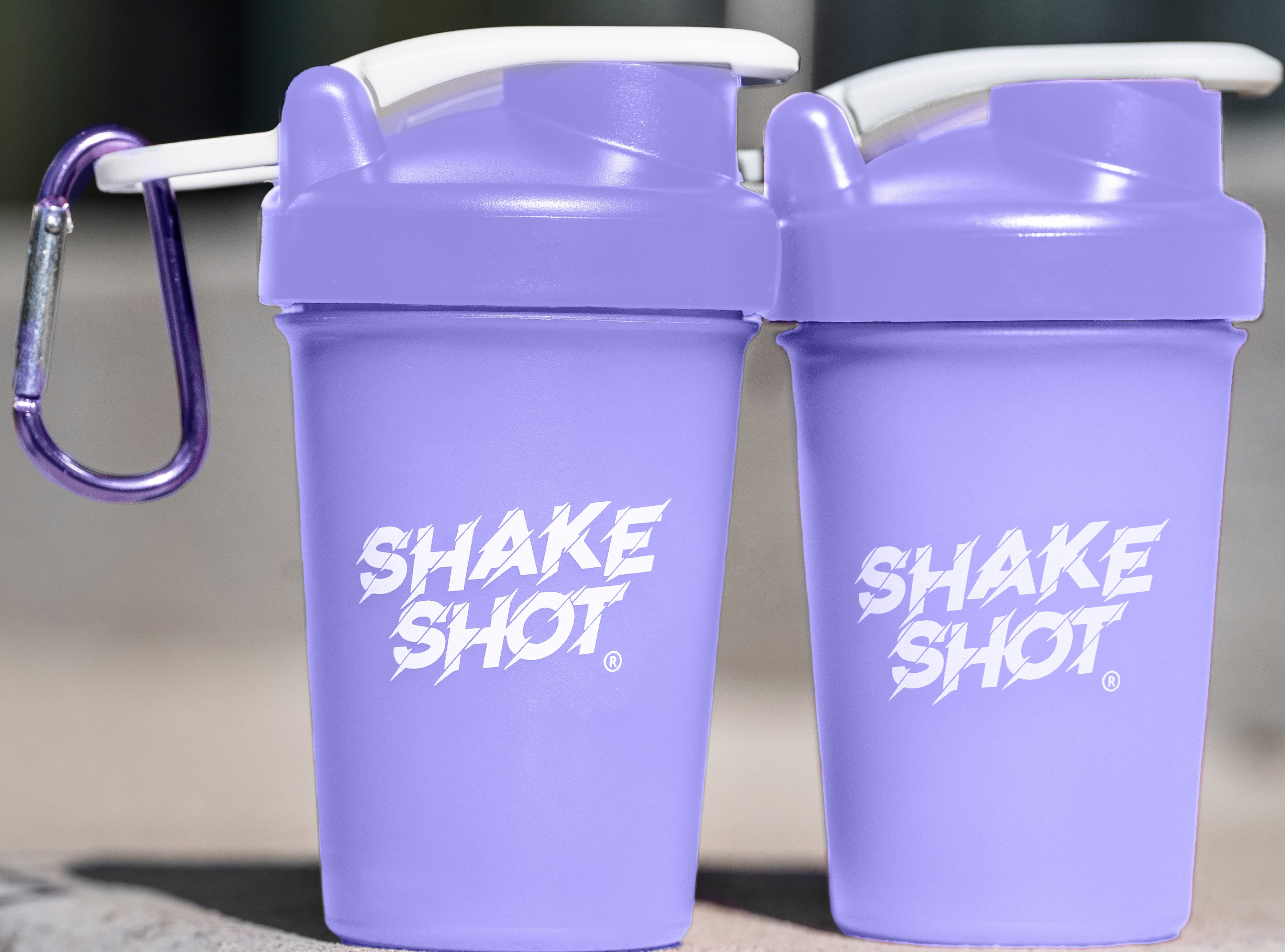Shake Shot Variety Packs 4 oz Mini Pre-workout & Supplement Bottle with Clip & Shaker Ball