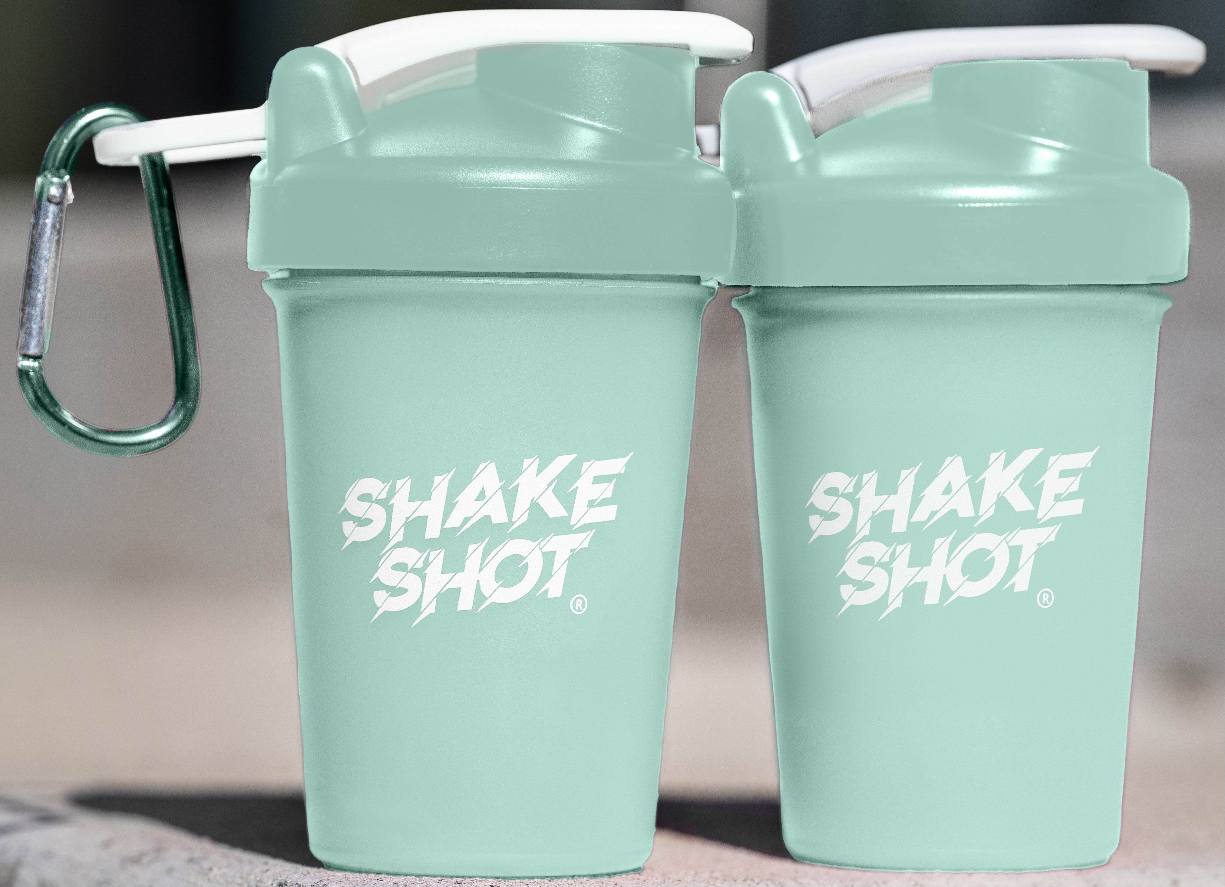 Shake Shot Variety Packs 4 oz Mini Pre-workout & Supplement Bottle with Clip & Shaker Ball