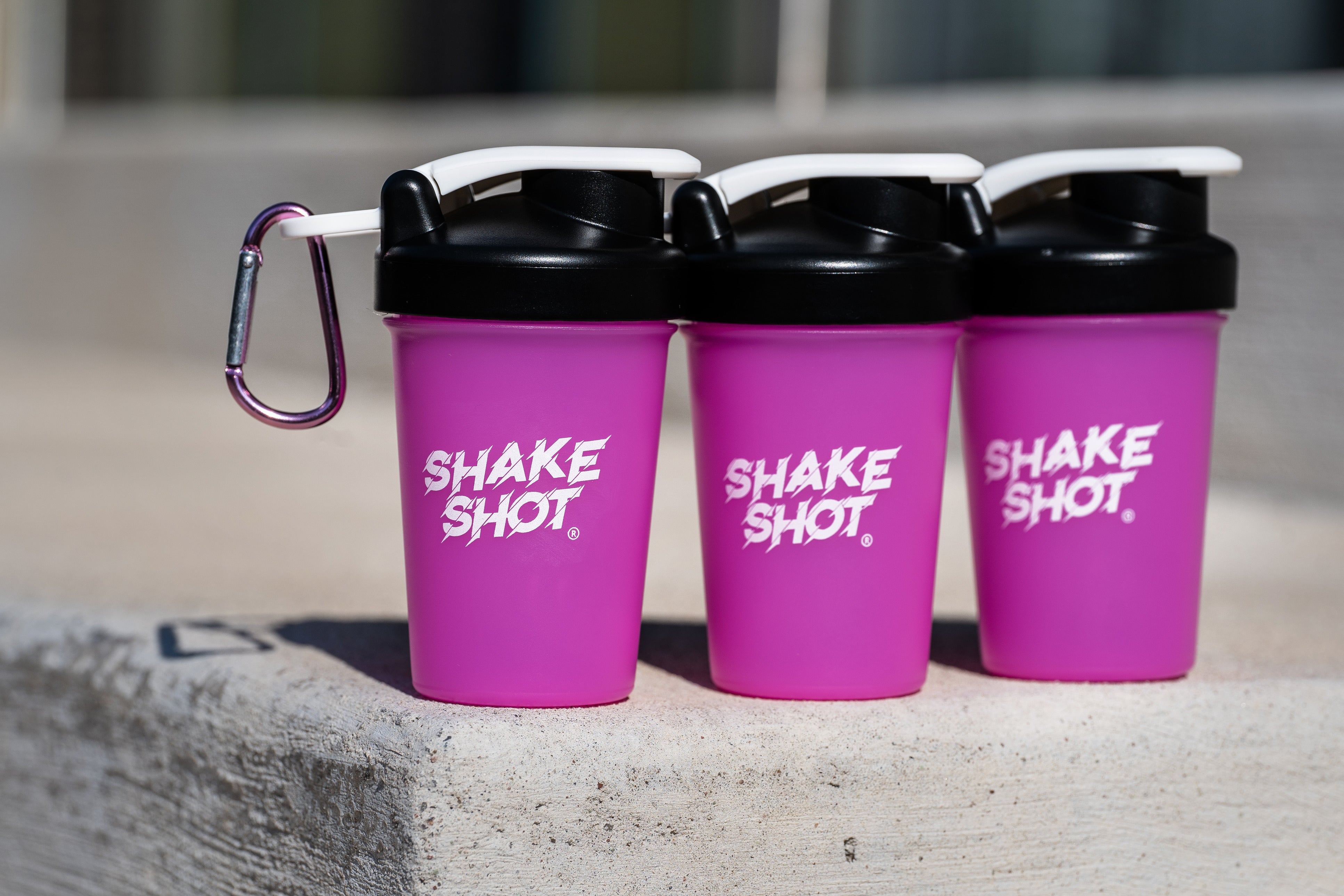 Shake Shot - Pink - 5 oz (150ml) MINI Shaker Bottle for Pre