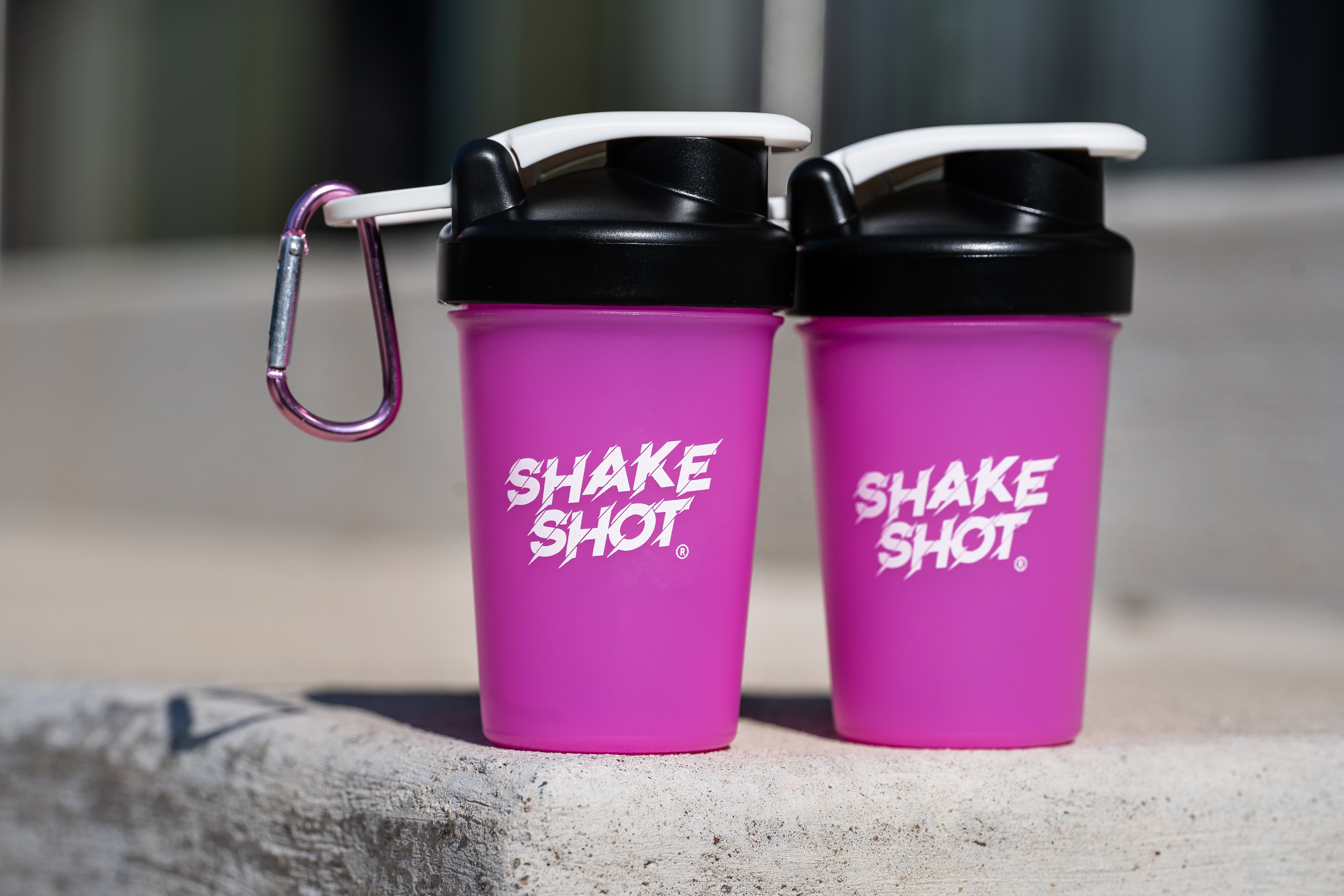 Shake Shot Variety Packs 4 oz Mini Pre-workout & Supplement Bottle with Clip & Shaker Ball