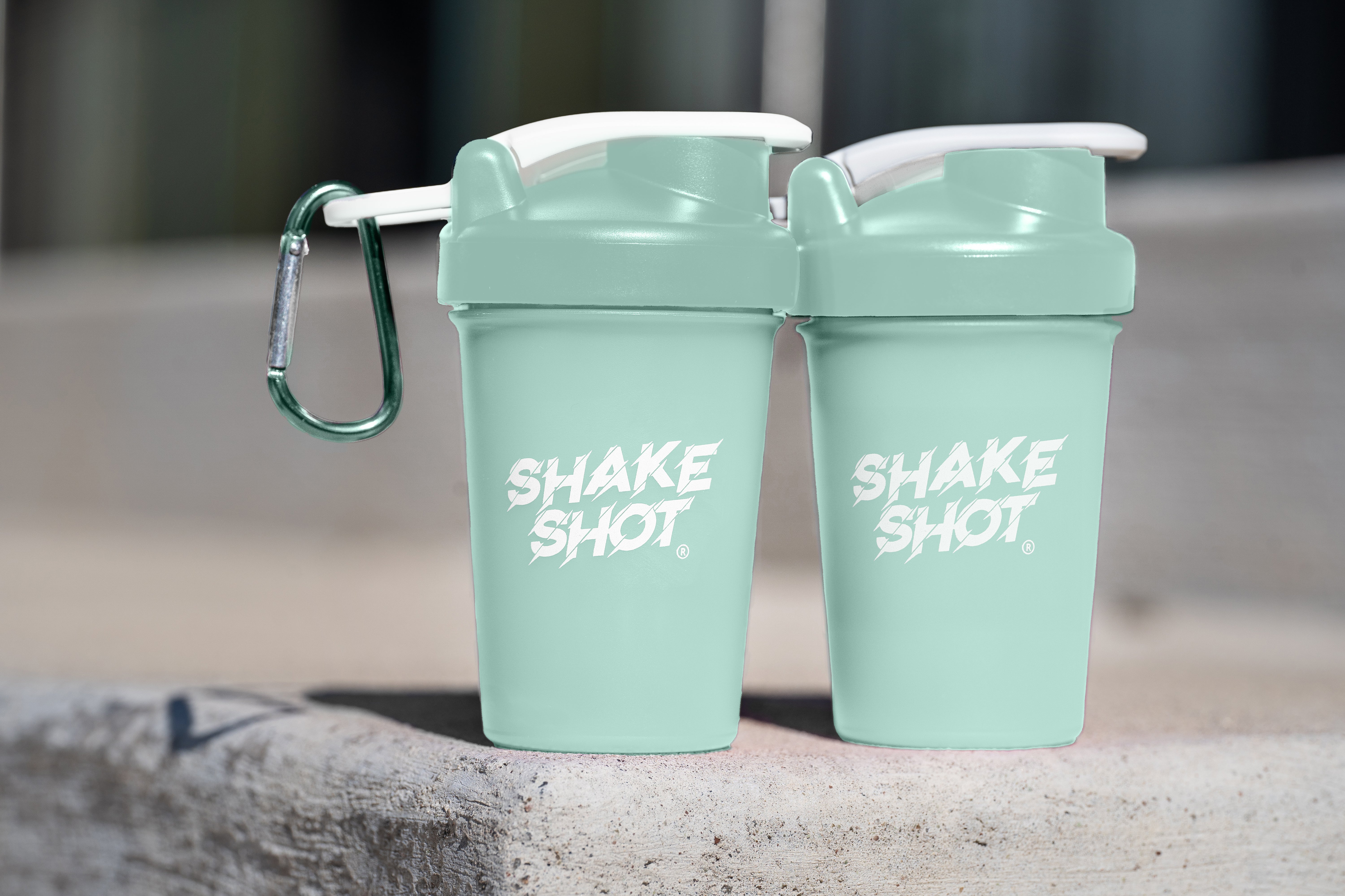Shake Shot Variety Packs 4 oz Mini Pre-workout & Supplement Bottle with Clip & Shaker Ball