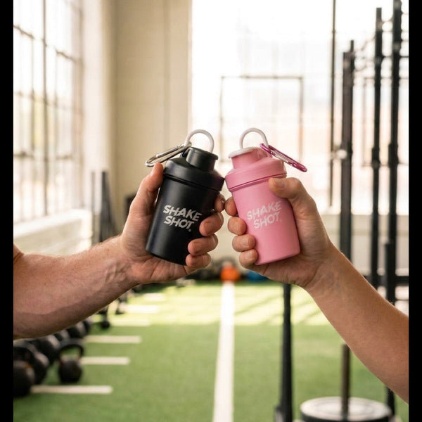 Shake Shot black mini shaker bottle