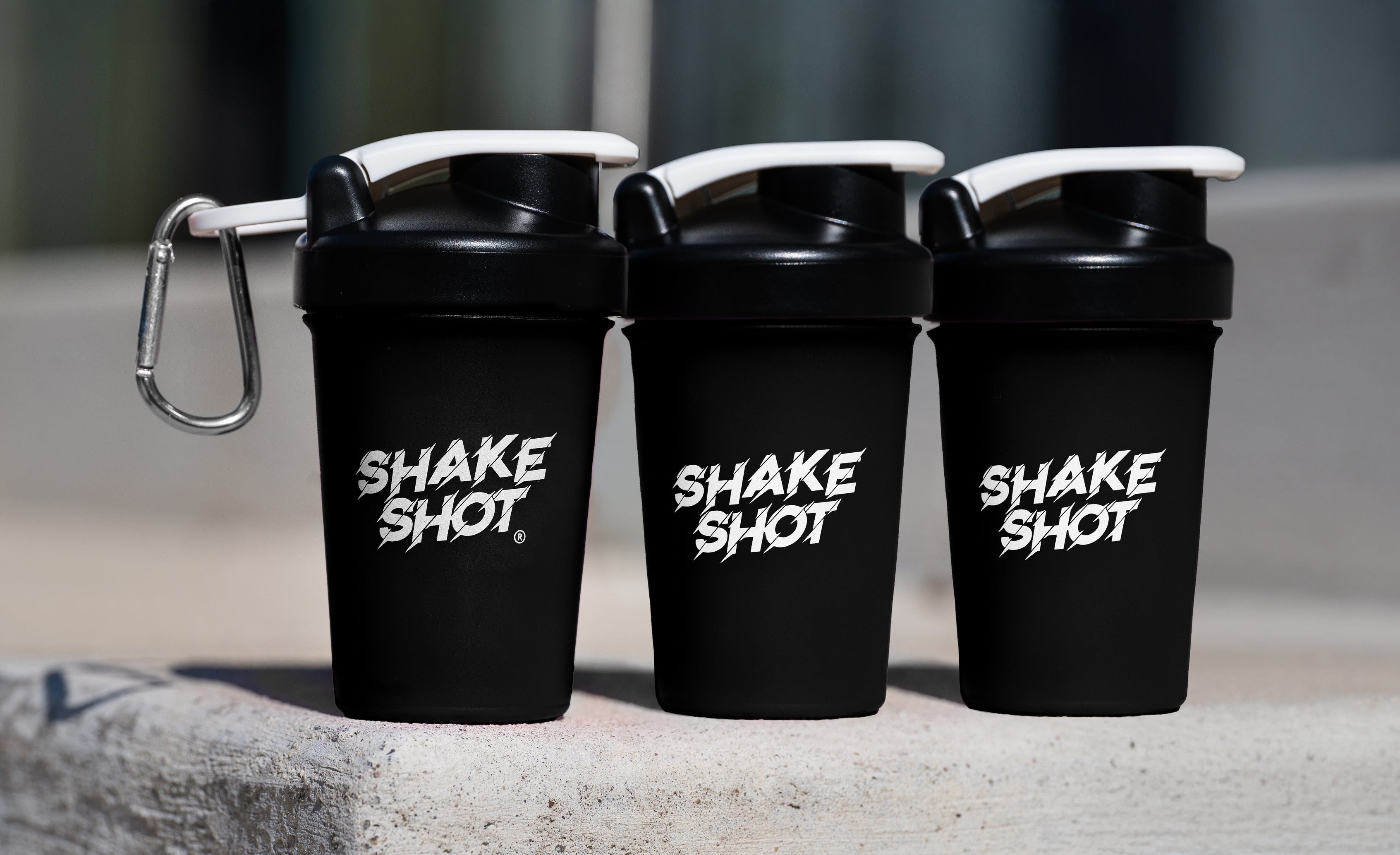 Shake Shot Variety Packs 4 oz Mini Pre-workout & Supplement Bottle with Clip & Shaker Ball