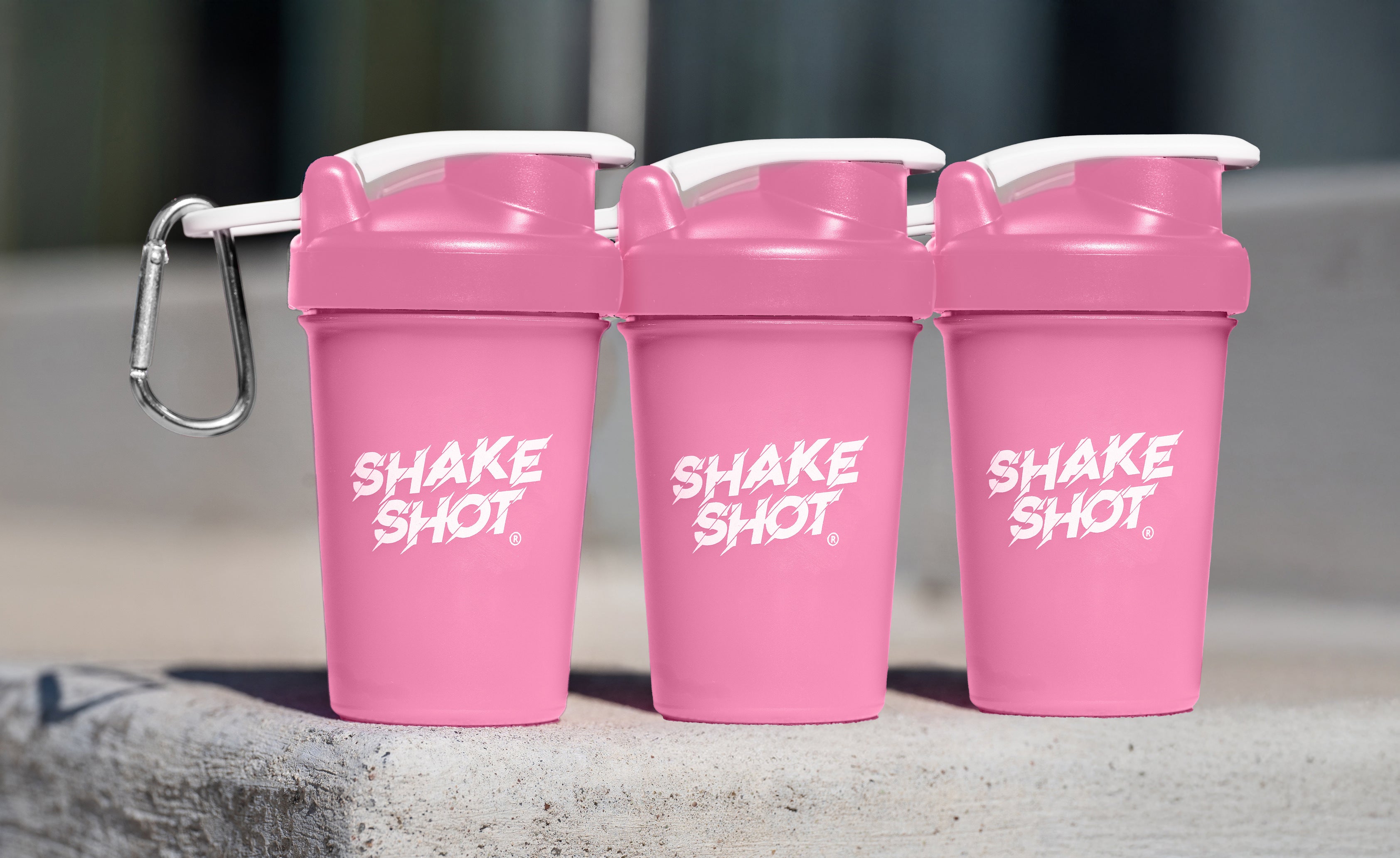 Shake Shot Variety Packs 4 oz Mini Pre-workout & Supplement Bottle with Clip & Shaker Ball