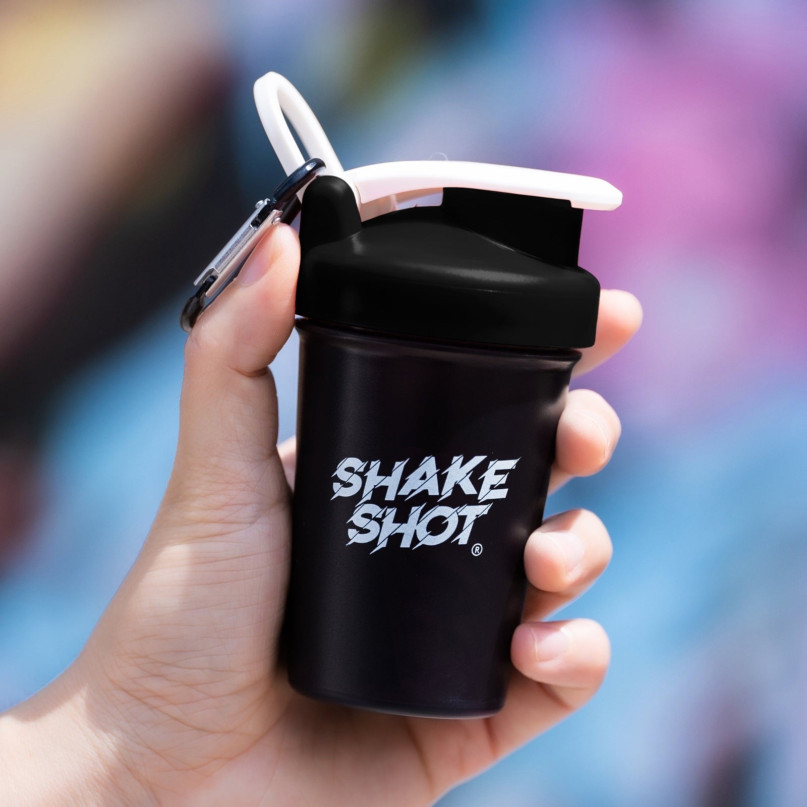 Shake Shot black mini shaker bottle