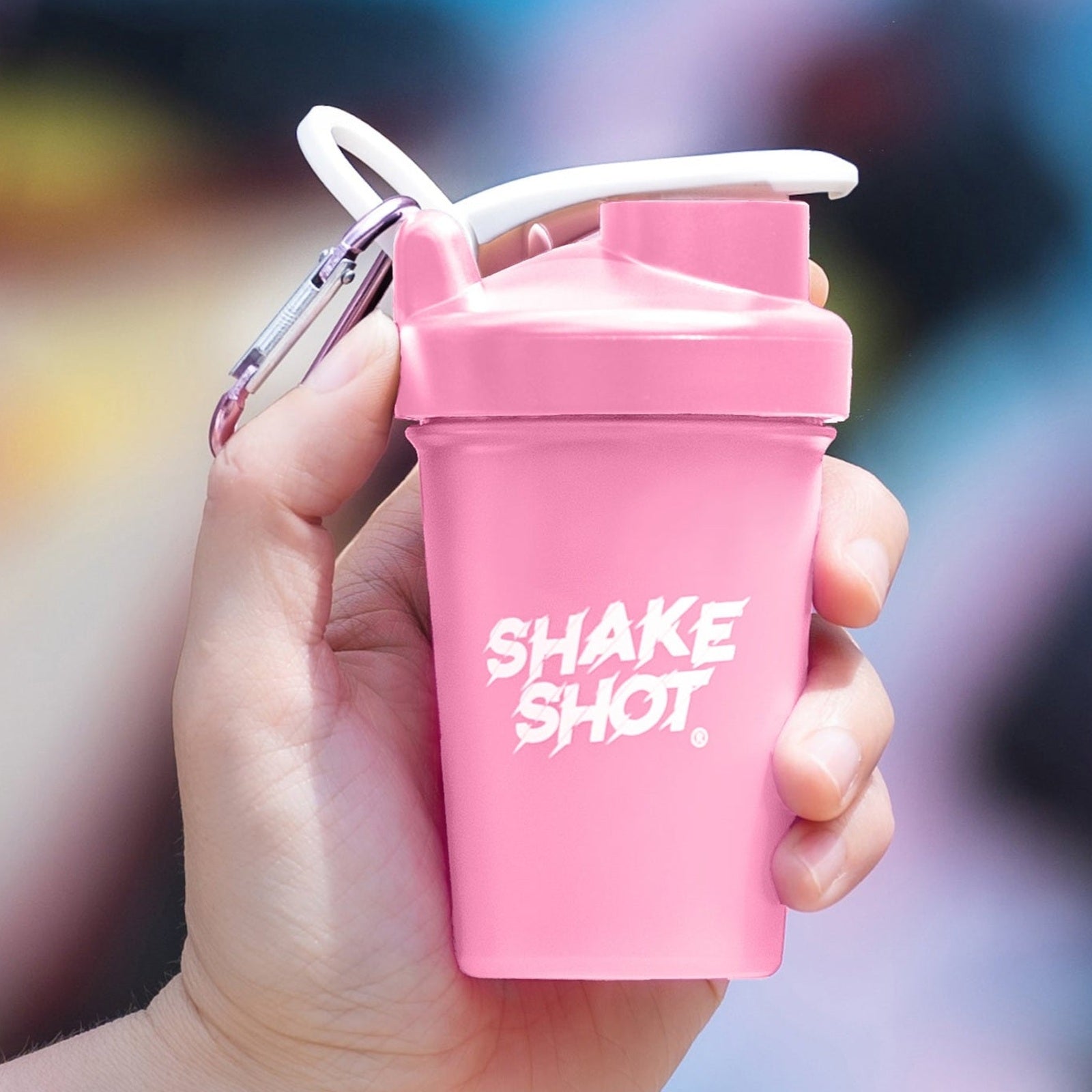 Shake Shot pink mini shaker bottle