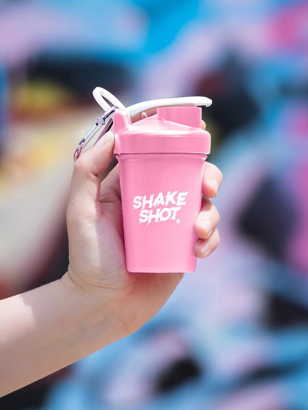 Shake Shot pink mini shaker bottle