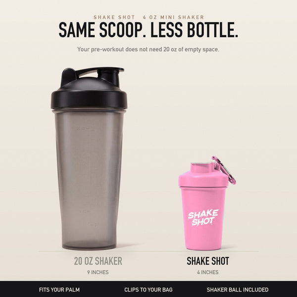 Shake Shot pink mini shaker bottle