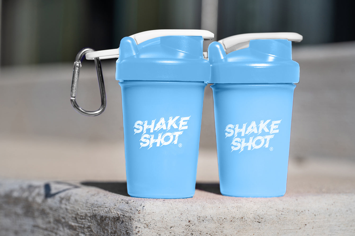 Shake Shot Variety Packs 4 oz Mini Pre-workout & Supplement Bottle with Clip & Shaker Ball